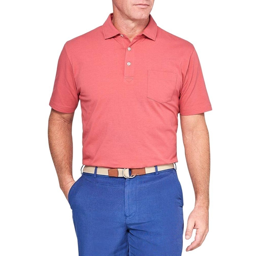 PETER MILLAR PETER MILLARSeaside Wash Cape Red Polo, Size XXL
